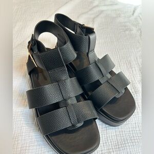 Black Strappy Sandals